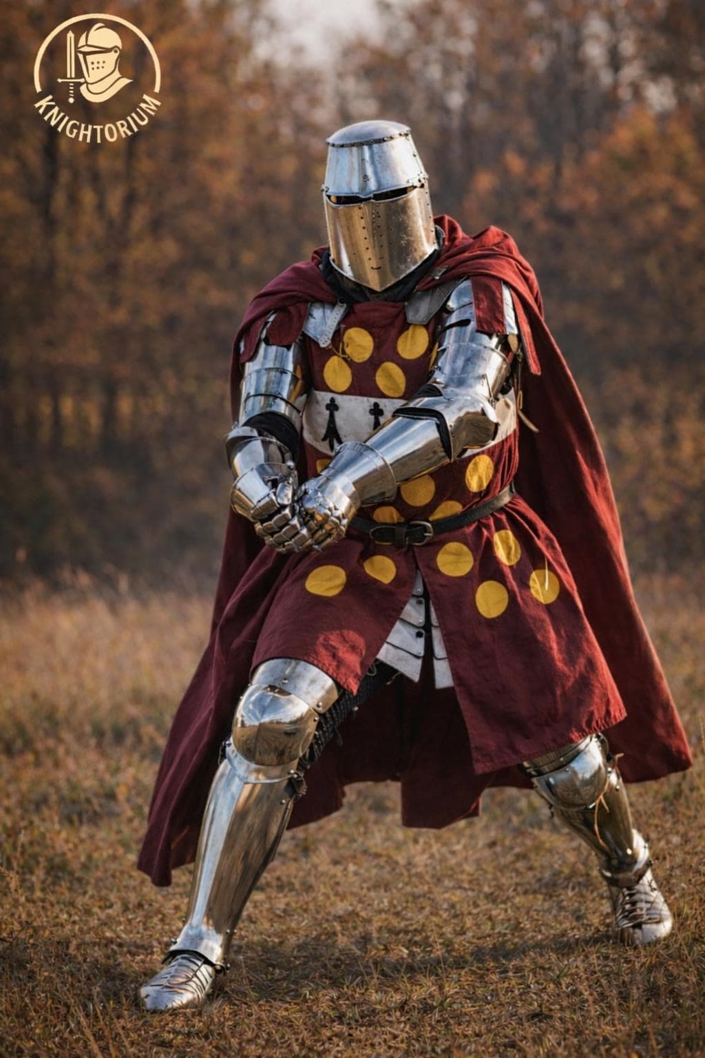 Handmade steel medieval knight armor suit