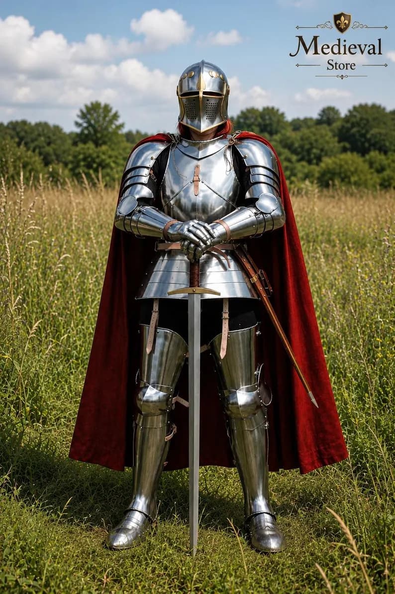 Medieval Knight Steel Armor Set | Full Body Plate Armor