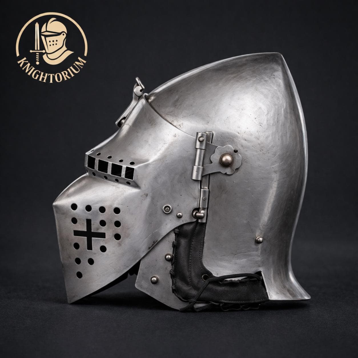 Handmade medieval Great Helm knight helmet