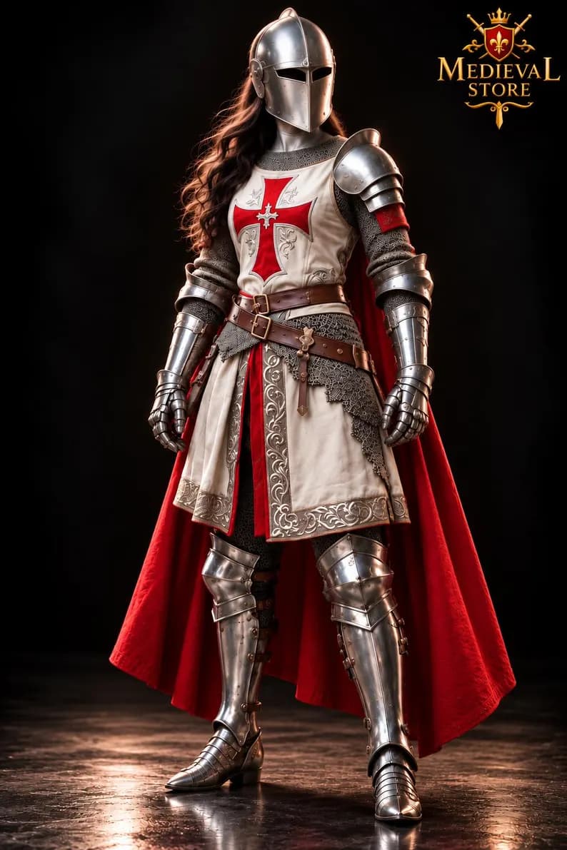 Medieval Templar Knight Armor Suit | Handmade Crusader Armor